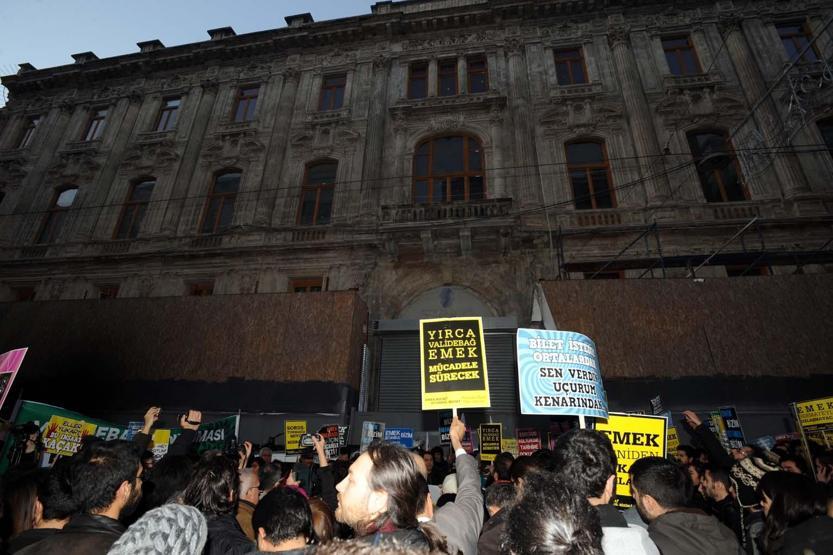 Emek Sineması protestosunda gerginlik