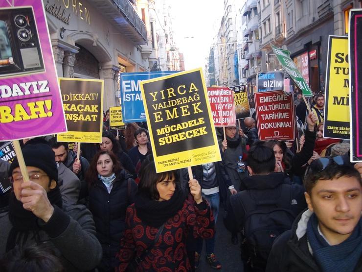 Emek Sineması protestosunda gerginlik
