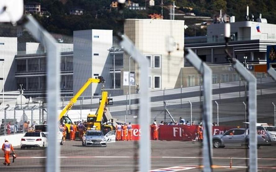 F1 Rusya antrenman turlarında korkunç kaza