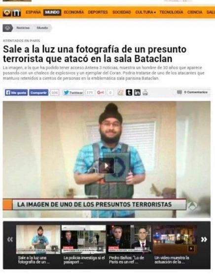Selfie'si photoshop'lanıp Paris'teki terörist diye lanse edildi