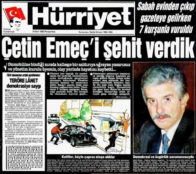Türkiyeyi sarsan suikastlar