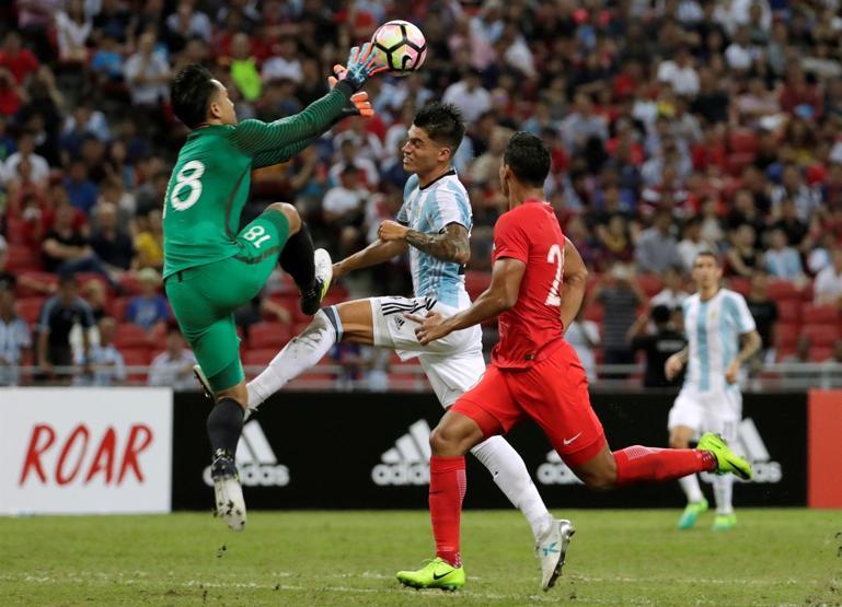 Arjantin, Singapur maçında bir şey denedi: 6-0