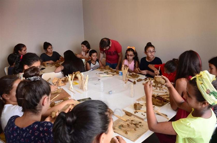Ovacıklı çocuklar ilk kez çamurla buluştu