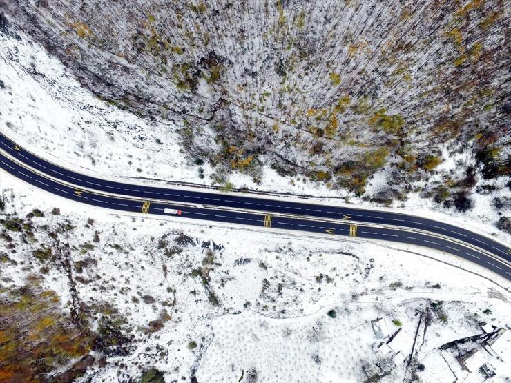 Kar, Bolu ve Gölcükü bembeyaz bir cennete çevirdi