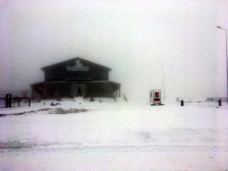 Erciyes Dağında gece sıcaklık eksi 17 derece oldu