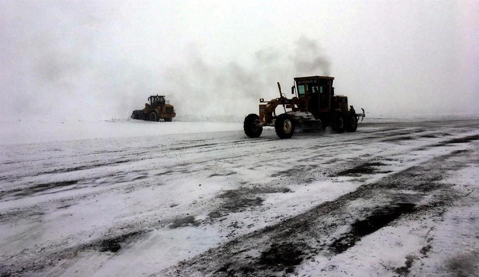Erciyes Dağında gece sıcaklık eksi 17 derece oldu