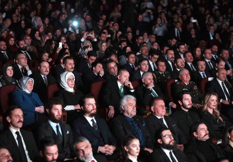 Cumhurbaşkanı Erdoğan Kut-ül Amare dizisinin tanıtım gecesinde
