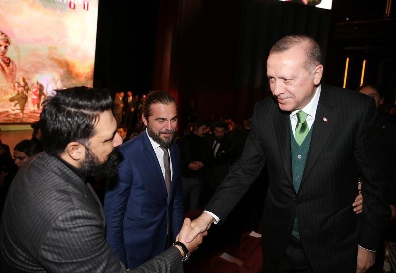 Cumhurbaşkanı Erdoğan Kut-ül Amare dizisinin tanıtım gecesinde