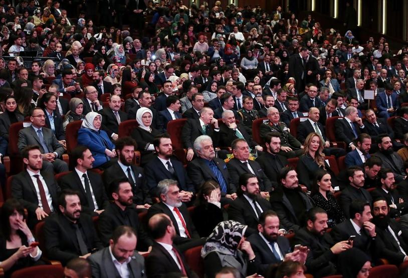 Cumhurbaşkanı Erdoğan Kut-ül Amare dizisinin tanıtım gecesinde