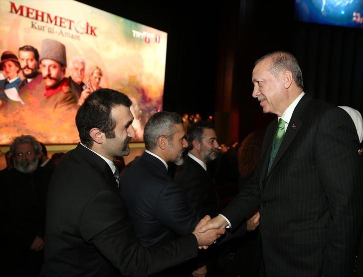 Cumhurbaşkanı Erdoğan Kut-ül Amare dizisinin tanıtım gecesinde