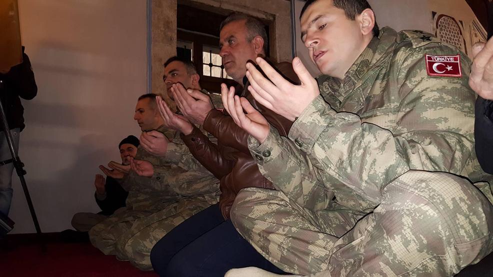 Kosovada, Afrinde şehit düşen Türk askerleri için dualar okundu