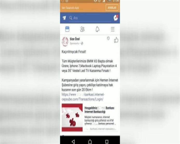 Lüks otomobil vadeden linke tıklayanın banka hesabını boşalttılar