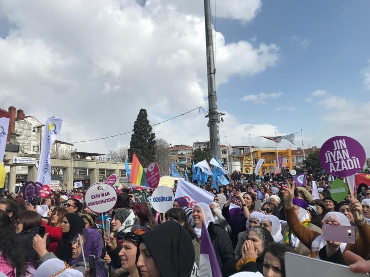 Bakırköyde 8 Mart mitingi