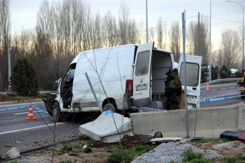 Kütahyada terör saldırısı sanılan kaza: Sürücü öldü