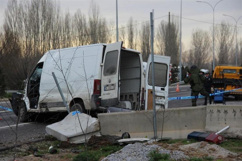 Kütahyada terör saldırısı sanılan kaza: Sürücü öldü