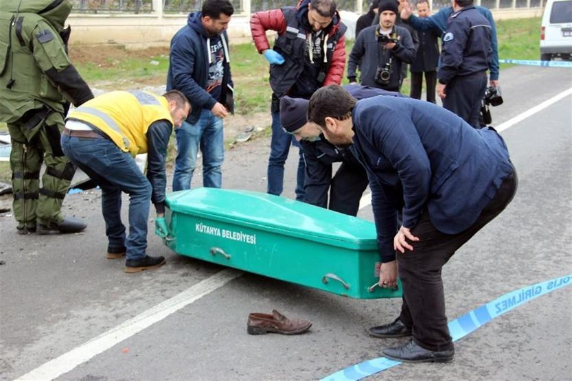Kütahyada terör saldırısı sanılan kaza: Sürücü öldü