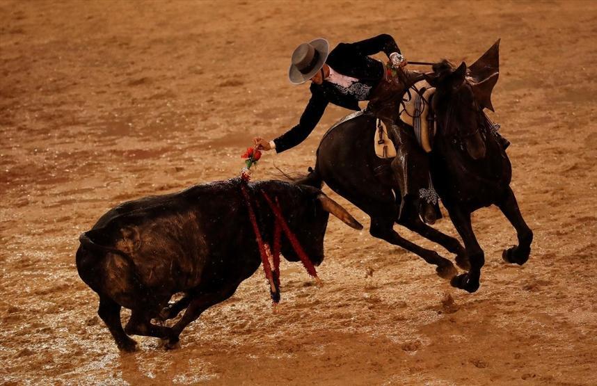 Kadın matador arenaya çıktı