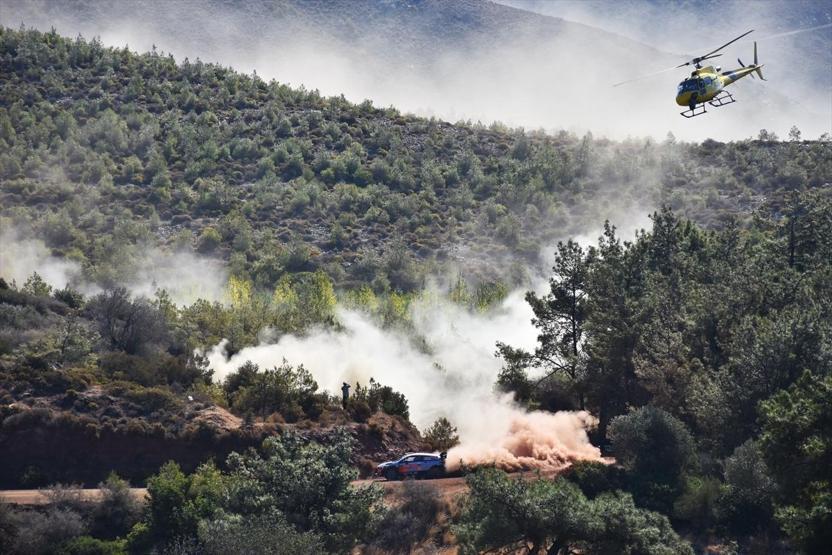 WRC Türkiye Rallisinden nefes kesen manzaralar