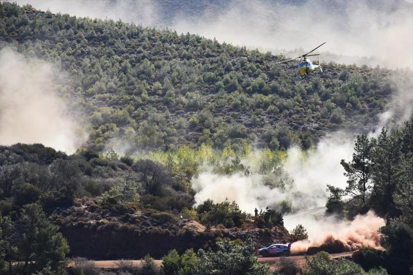 WRC Türkiye Rallisinden nefes kesen manzaralar