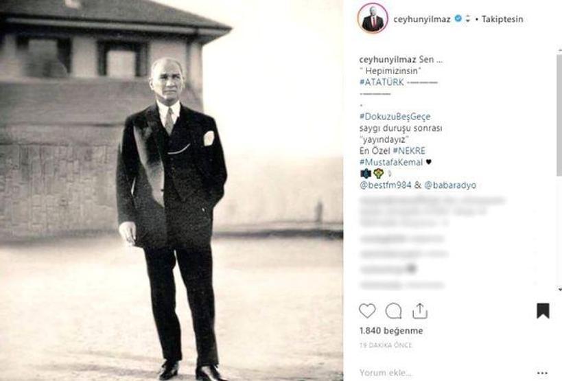 Ünlülerin 10 Kasım mesajları