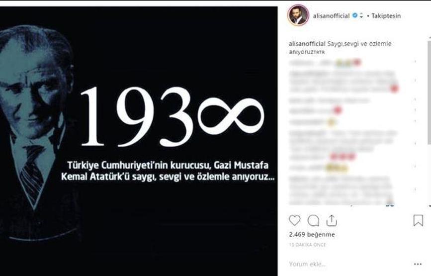 Ünlülerin 10 Kasım mesajları