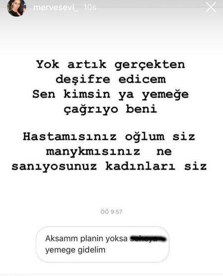 Mesaj atan takipçisini ifşa etti