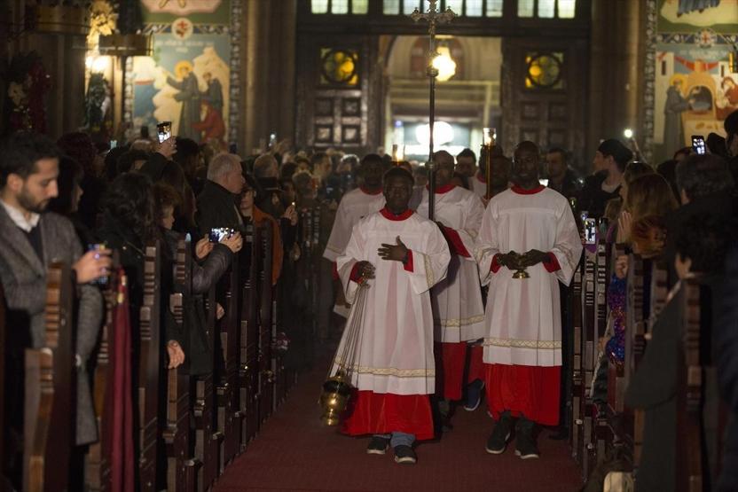 Katolik cemaati Saint Antuanda Noeli kutladı