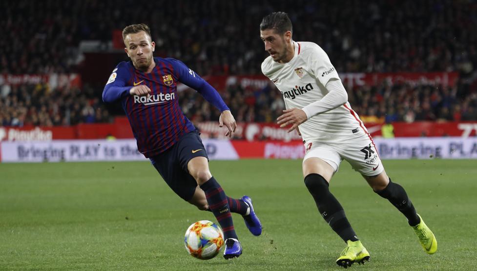 Sevilla Kral Kupasında Barcelonayı devirdi