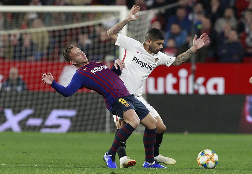 Sevilla Kral Kupasında Barcelonayı devirdi