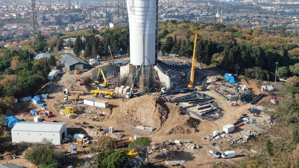Çamlıca televizyon kulesinde sona geliniyor