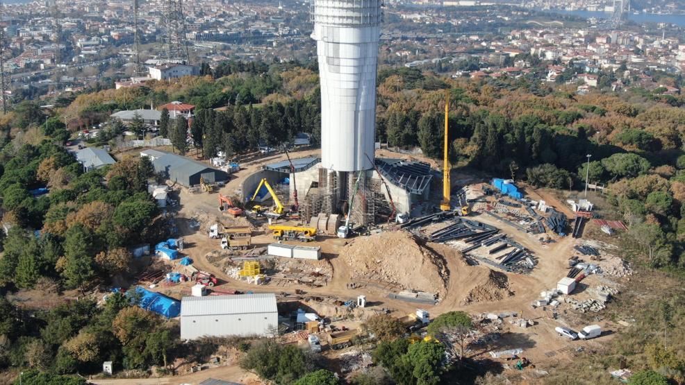 Çamlıca televizyon kulesinde sona geliniyor
