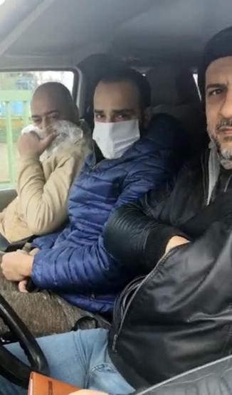 Maske takmadı, polisi görünce yüzünü poşetle kapattı