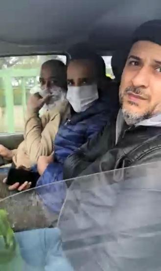 Maske takmadı, polisi görünce yüzünü poşetle kapattı