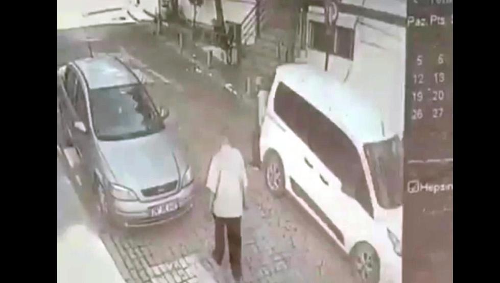 Kan donduran görüntü Emekli öğretmeni ezdi
