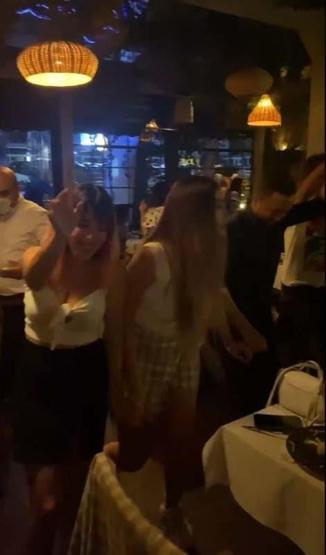 Son dakika... Şişlide akıl almaz görüntü; dansözlü korona eğlencesi kamerada