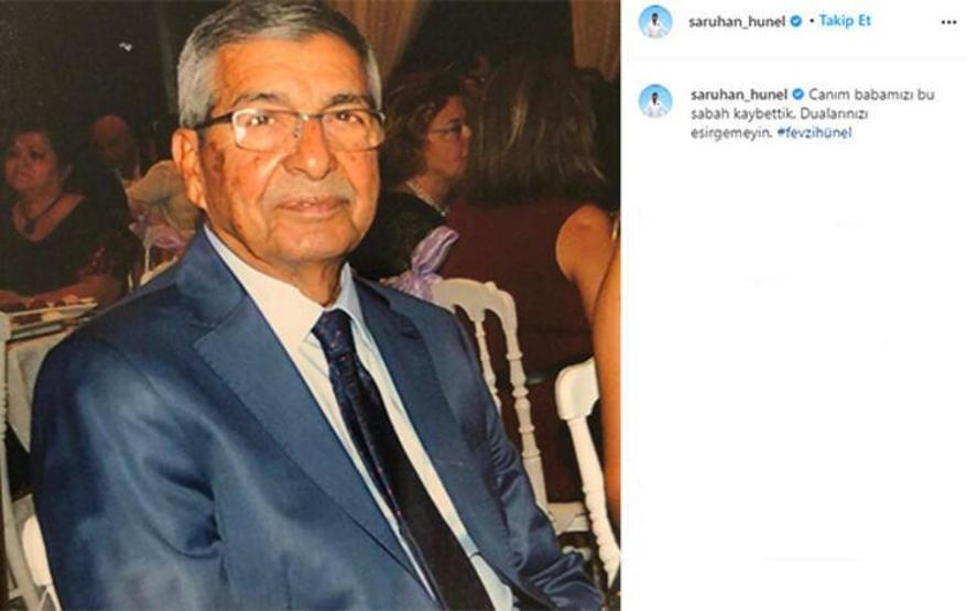 Aslı ve Saruhan Hünelin baba acısı