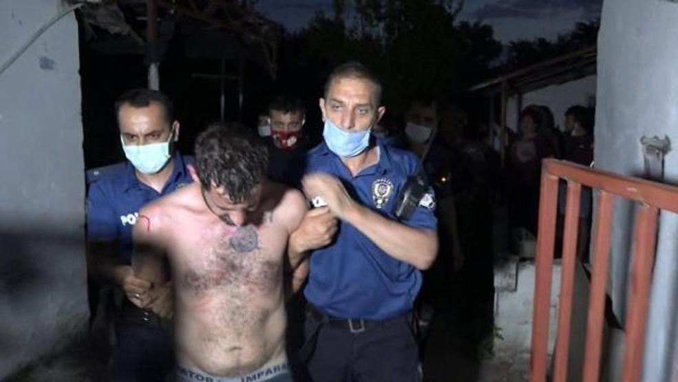 Gaspçı dehşeti: Kendini eve kilitledi
