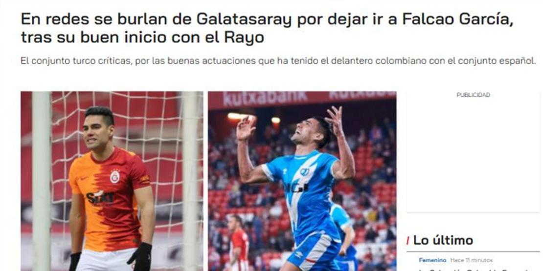 Son dakika... Falcao 2de 2 yaptı Galatasaray için şok ifade