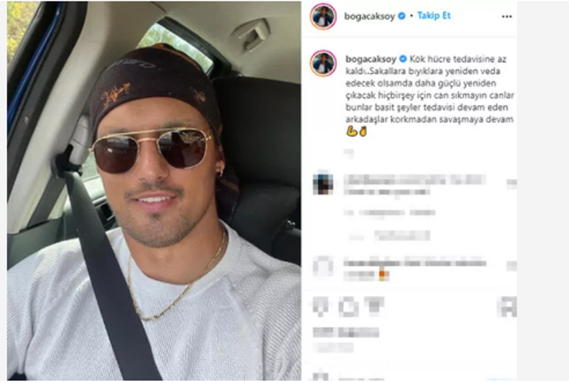 Lenfoma ile mücadele eden Boğaç Aksoy kök hücre tedavisine başlıyor