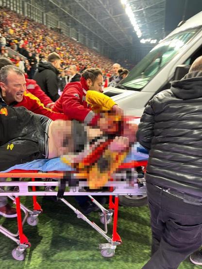 İşte fotoğraflarla Göztepe-Altay maçında yaşananlar Kanlar içinde kaldı