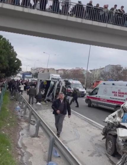 Silivride 20 kişinin yaralandığı zincirleme kaza Sebebi belli oldu