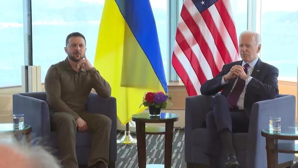 Biden ve Zelenskiden G7 görüşmesi