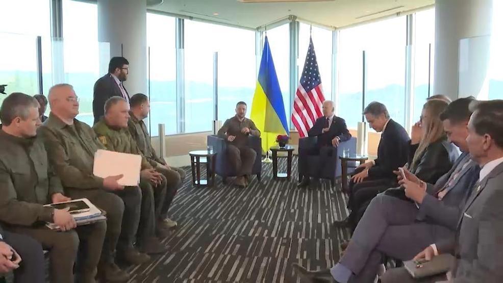 Biden ve Zelenskiden G7 görüşmesi