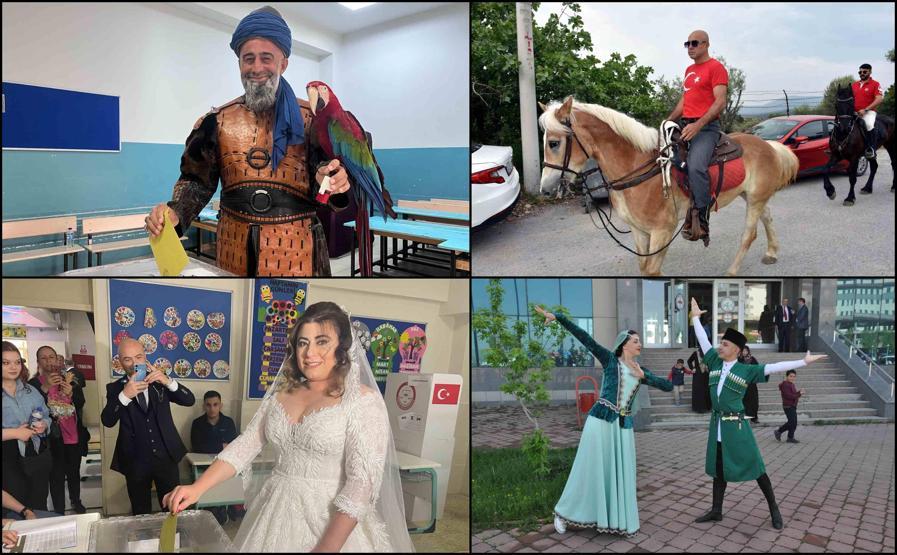 Türkiye'den seçim manzaraları: Sandık başından renkli görüntüler!