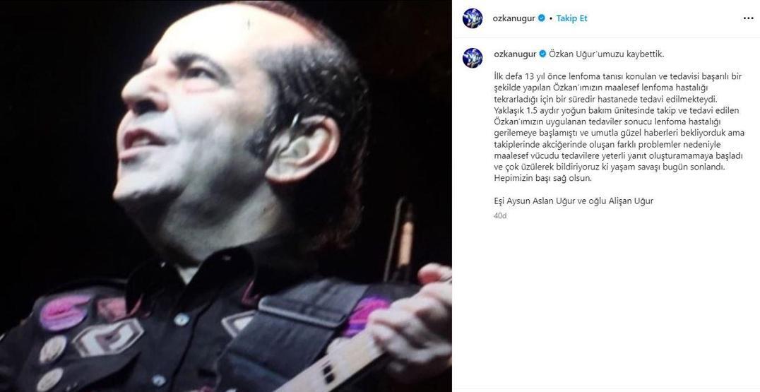 Özkan Uğurun ailesinden ilk açıklama: Hepimizin başı sağ olsun