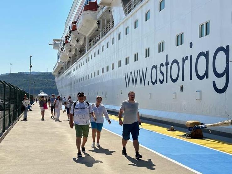 Amasraya kruvaziyer ile 1 yılda 18 bin 160 Rus turist geldi
