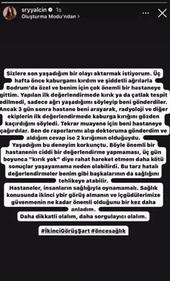 Süreyya Yalçına yanlış teşhis şoku Meğer kaburgaları kırılmış