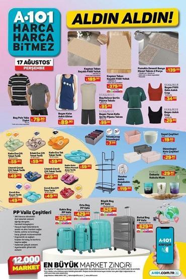 17 Ağustos A101 kataloğu 2023! Bu perşembe A101'de neler indirimde?