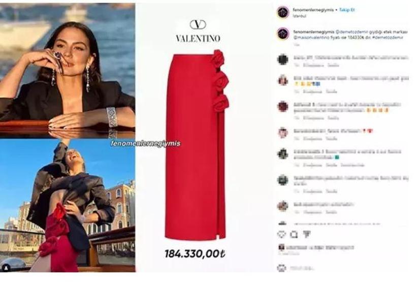 Demet Özdemirin Venedik Film Festivali kombini Eteğinin fiyatı dudak uçuklattı