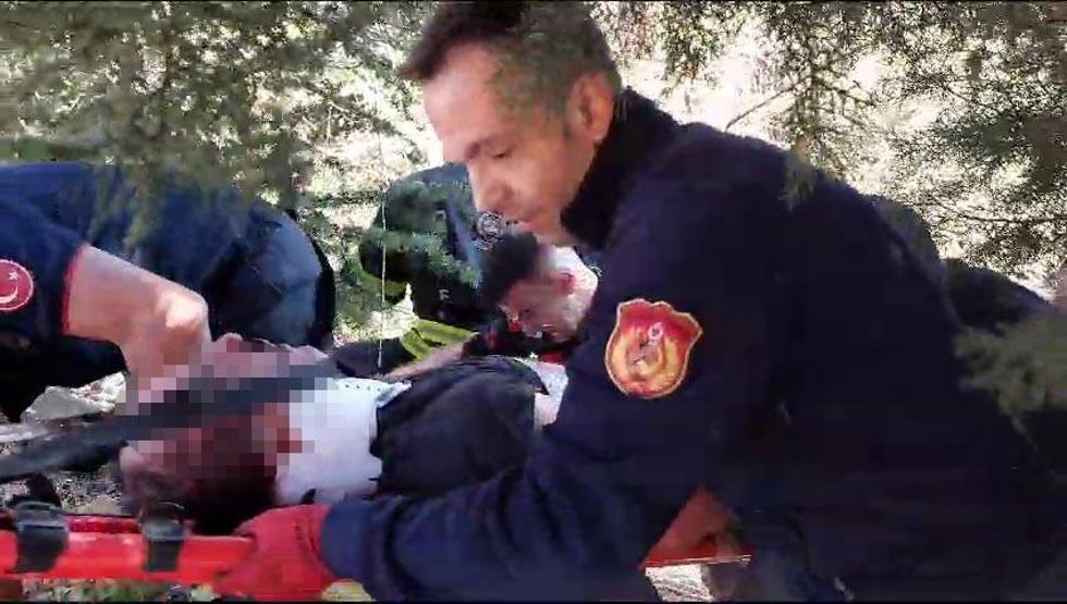 70 metrelik uçurumda yaralı bulundu: Dövülüp atıldığı iddia edildi!